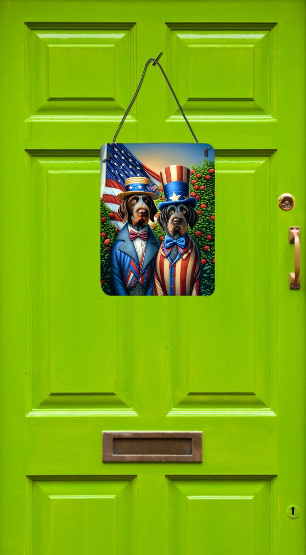 All American German Wirehaired Pointer Wall or Door Hanging Prints For Discount - Image 2