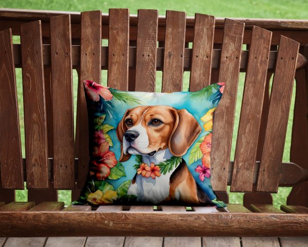 Beagle Luau Throw Pillow Supply - Image 2