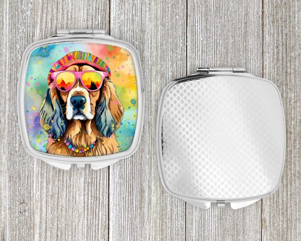 Cocker Spaniel Hippie Dawg Compact Mirror Hot on Sale - Image 4