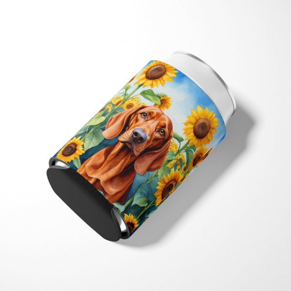 Redbone Coonhound in Sunflowers Can or Bottle Hugger Online now - Image 3