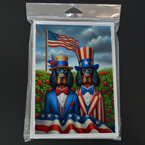 All American Gordon Setter Greeting Cards Pack of 8 Online now - Image 3