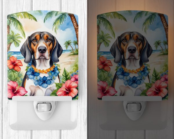 American English Coonhound Luau Ceramic Night Light Fashion - Image 2