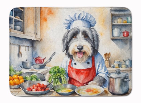 Bearded Collie The Chef Memory Foam Kitchen Mat Online Sale