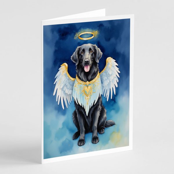 Flat-Coated Retriever My Angel Greeting Cards Pack of 8 Online now