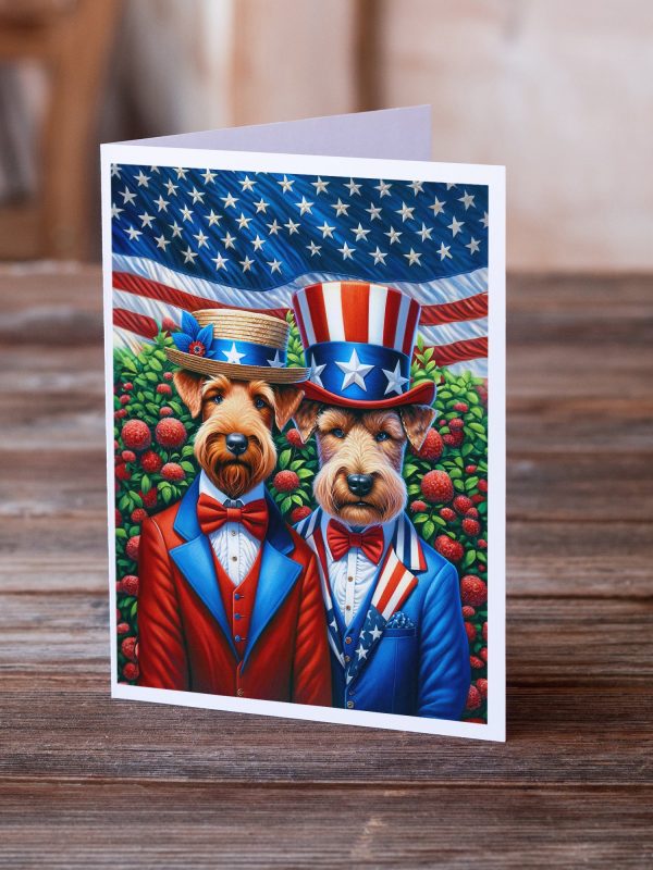 All American Irish Terrier Greeting Cards Pack of 8 Supply - Image 2