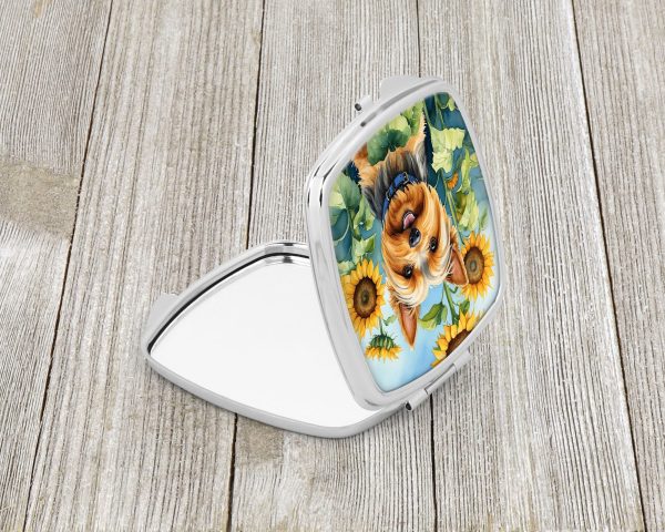 Silky Terrier in Sunflowers Compact Mirror Supply - Image 2