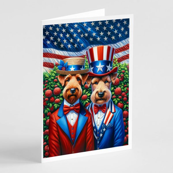 All American Irish Terrier Greeting Cards Pack of 8 Supply