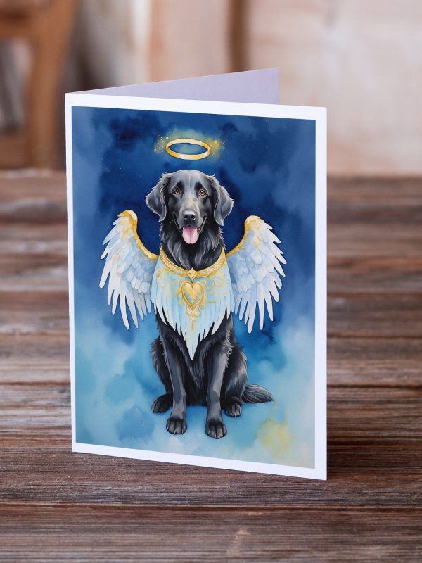 Flat-Coated Retriever My Angel Greeting Cards Pack of 8 Online now - Image 2