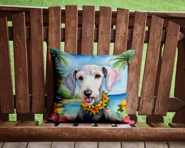 Bedlington Terrier Luau Throw Pillow Online Hot Sale - Image 2