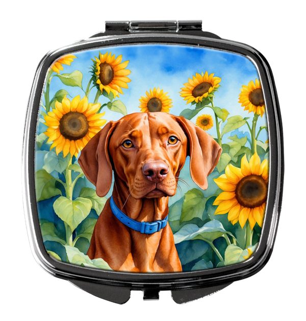 Vizsla in Sunflowers Compact Mirror Supply