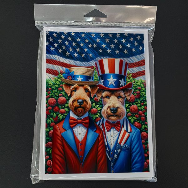 All American Irish Terrier Greeting Cards Pack of 8 Supply - Image 3