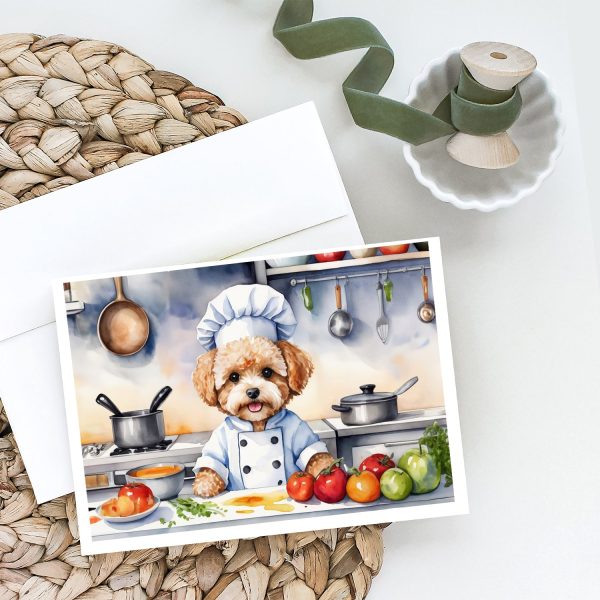Maltipoo The Chef Greeting Cards Pack of 8 Fashion - Image 2