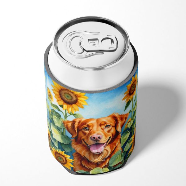 Nova Scotia Duck Toller in Sunflowers Can or Bottle Hugger Online Hot Sale - Image 4