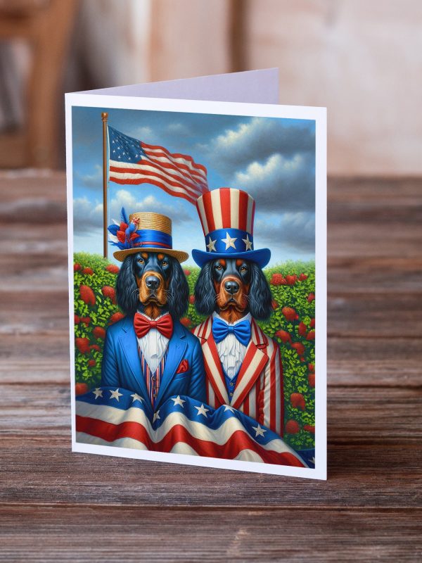 All American Gordon Setter Greeting Cards Pack of 8 Online now - Image 2