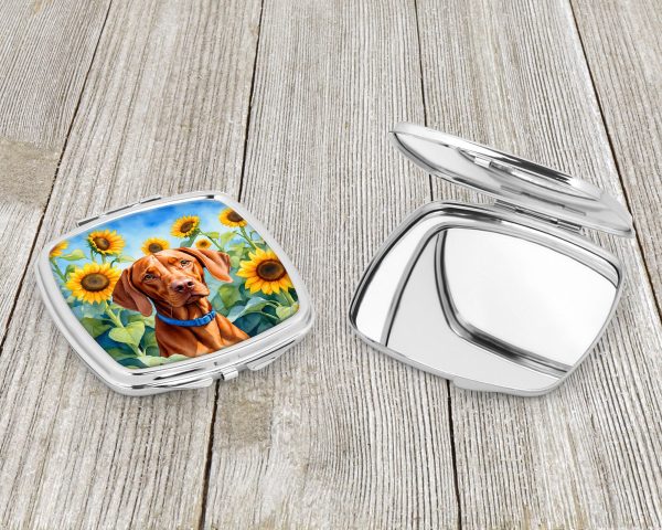 Vizsla in Sunflowers Compact Mirror Supply - Image 3