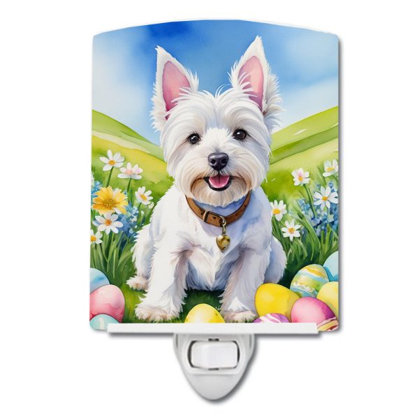 Westie Easter Egg Hunt Ceramic Night Light Cheap