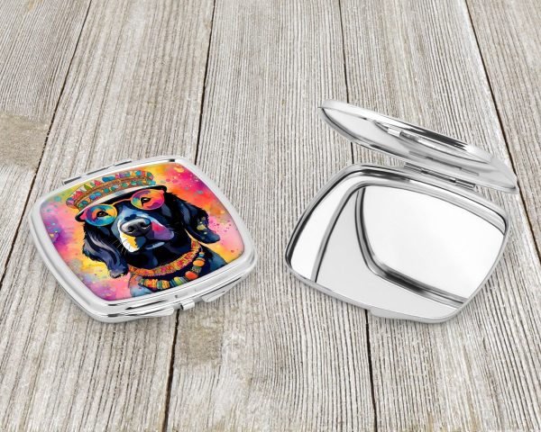 Black Labrador Hippie Dawg Compact Mirror Online Sale - Image 3