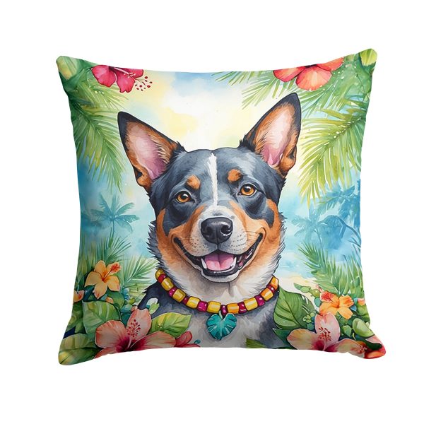 Australian Cattle Dog Luau Throw Pillow Online Sale