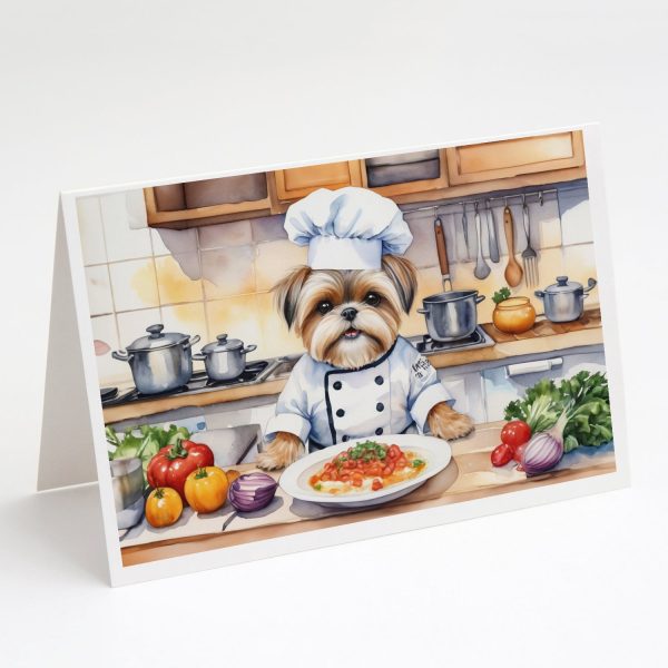 Lhasa Apso The Chef Greeting Cards Pack of 8 Online now