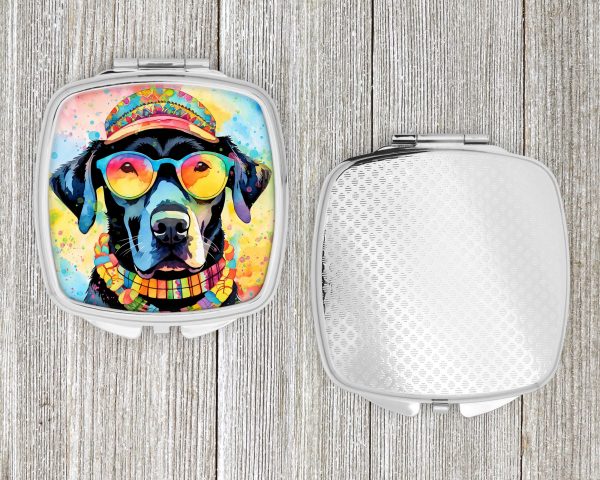 Black Labrador Hippie Dawg Compact Mirror Online - Image 4