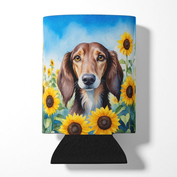 Saluki in Sunflowers Can or Bottle Hugger Online