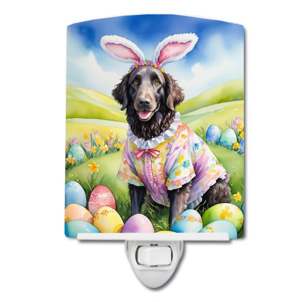 Curly-Coated Retriever Easter Egg Hunt Ceramic Night Light Online