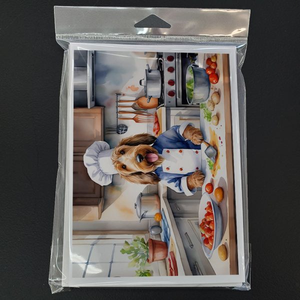 Otterhound The Chef Greeting Cards Pack of 8 Sale - Image 3