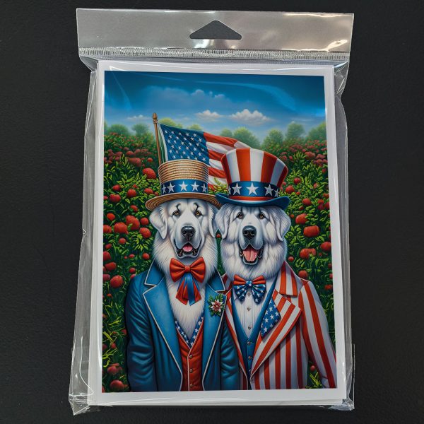 All American Great Pyrenees Greeting Cards Pack of 8 Discount - Image 3