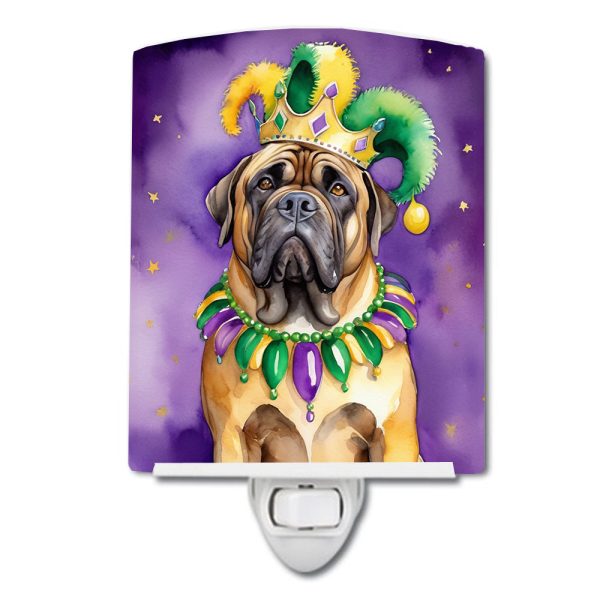 Mastiff King of Mardi Gras Ceramic Night Light Online Hot Sale