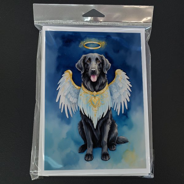 Flat-Coated Retriever My Angel Greeting Cards Pack of 8 Online now - Image 3