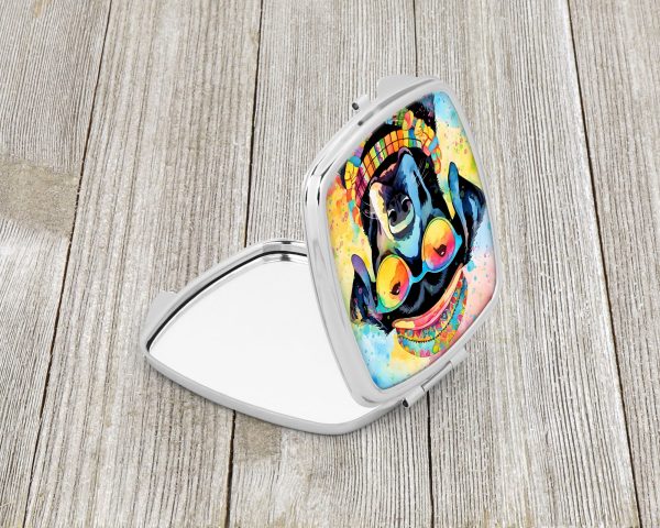 Black Labrador Hippie Dawg Compact Mirror Online - Image 2