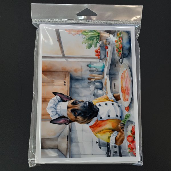 Belgian Malinois The Chef Greeting Cards Pack of 8 Online now - Image 3