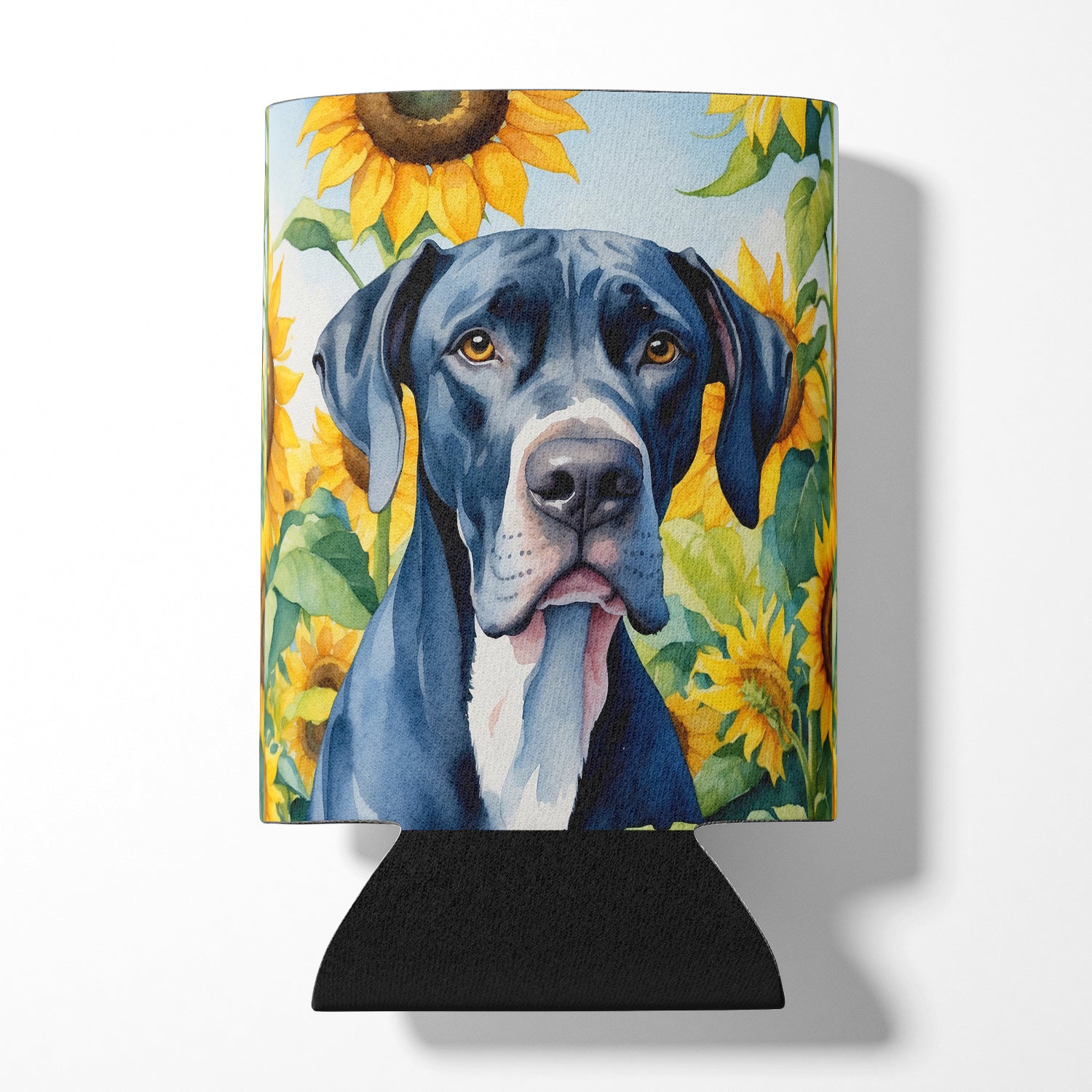 Great Dane in Sunflowers Can or Bottle Hugger on Sale