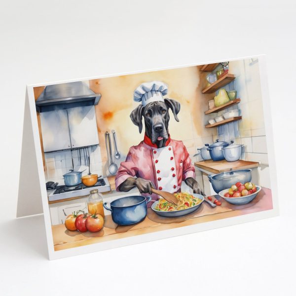 Great Dane The Chef Greeting Cards Pack of 8 Supply