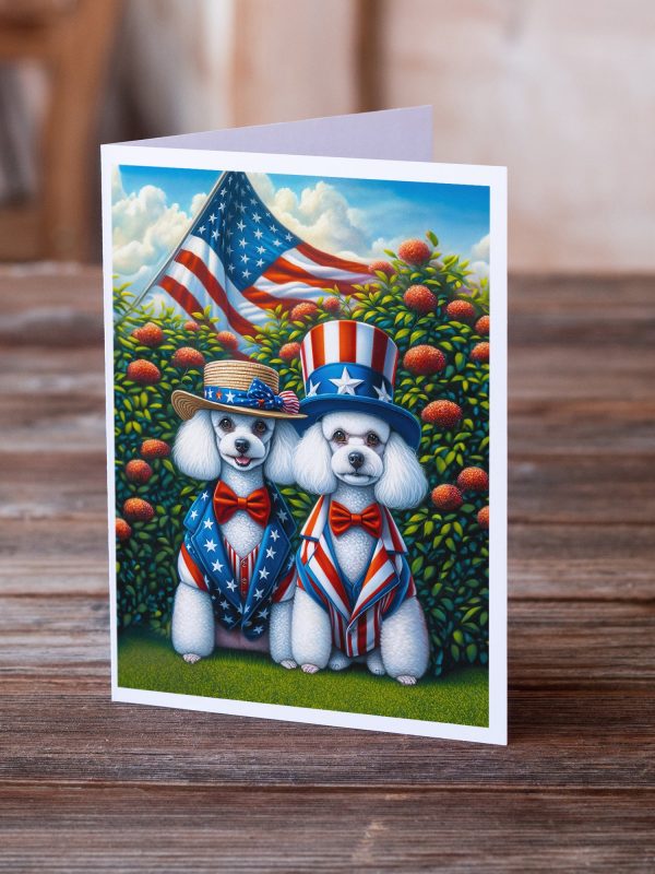 All American Poodle Greeting Cards Pack of 8 Online now - Image 2