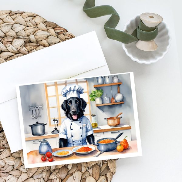 Flat-Coated Retriever The Chef Greeting Cards Pack of 8 For Discount - Image 2