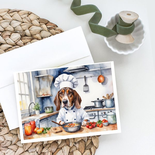American English Coonhound The Chef Greeting Cards Pack of 8 Online Hot Sale - Image 2
