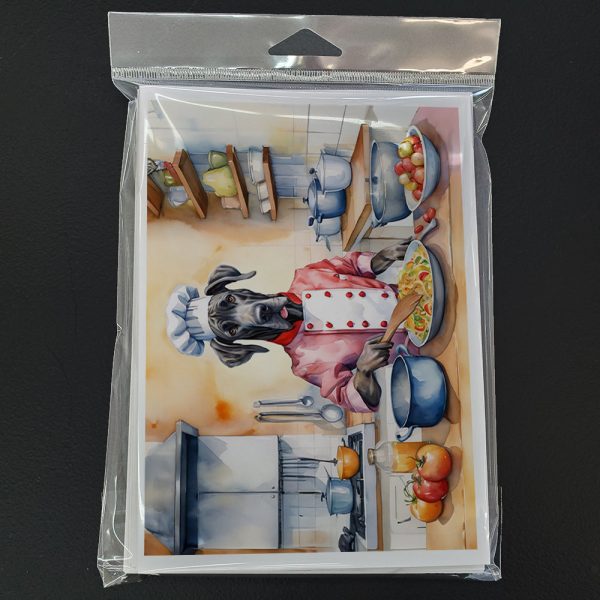 Great Dane The Chef Greeting Cards Pack of 8 Supply - Image 3