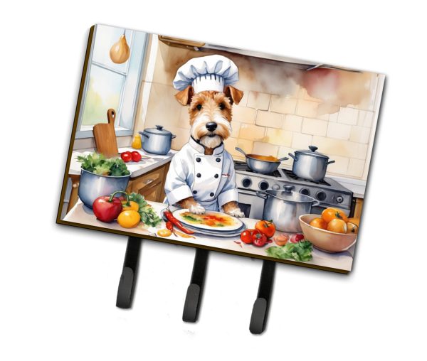 Fox Terrier The Chef Leash or Key Holder Cheap
