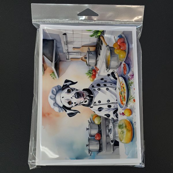 Dalmatian The Chef Greeting Cards Pack of 8 Supply - Image 3