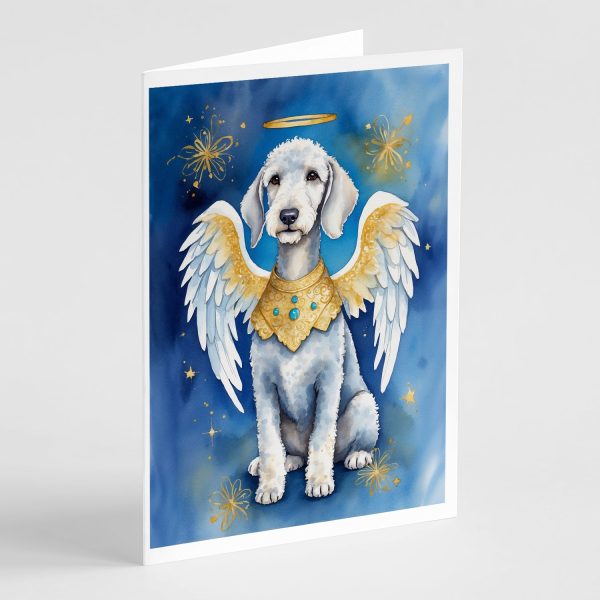 Bedlington Terrier My Angel Greeting Cards Pack of 8 For Cheap