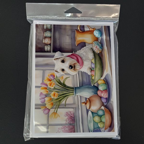 Decorating Easter Sealyham Terrier Greeting Cards Pack of 8 Online Sale - Image 3