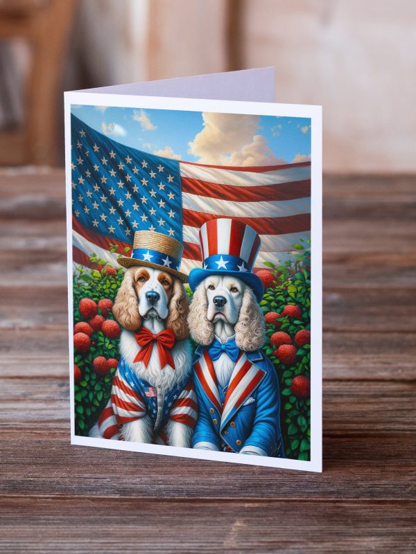 All American Clumber Spaniel Greeting Cards Pack of 8 Cheap - Image 2