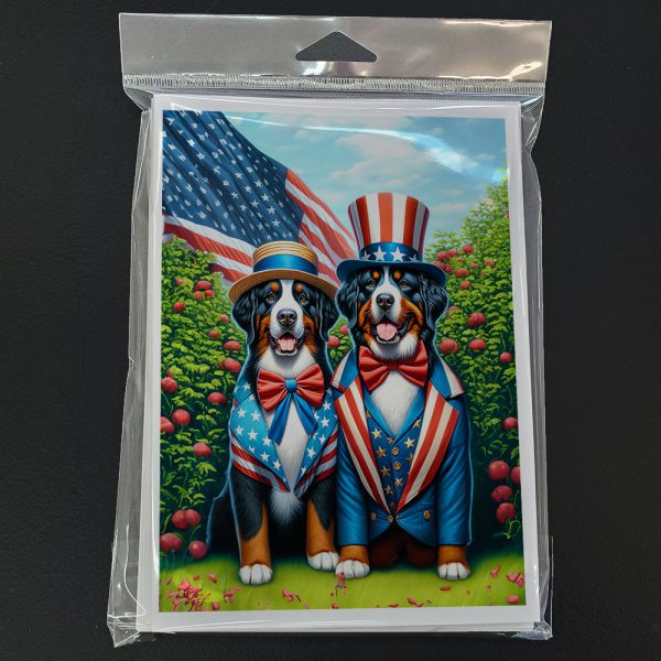 All American Bernese Mountain Dog Greeting Cards Pack of 8 Discount - Image 3