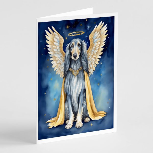 Afghan Hound My Angel Greeting Cards Pack of 8 Online Sale