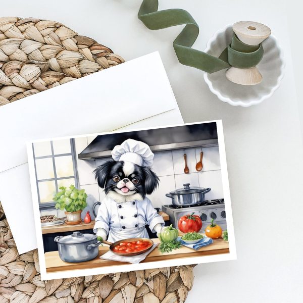 Japanese Chin The Chef Greeting Cards Pack of 8 For Sale - Image 2