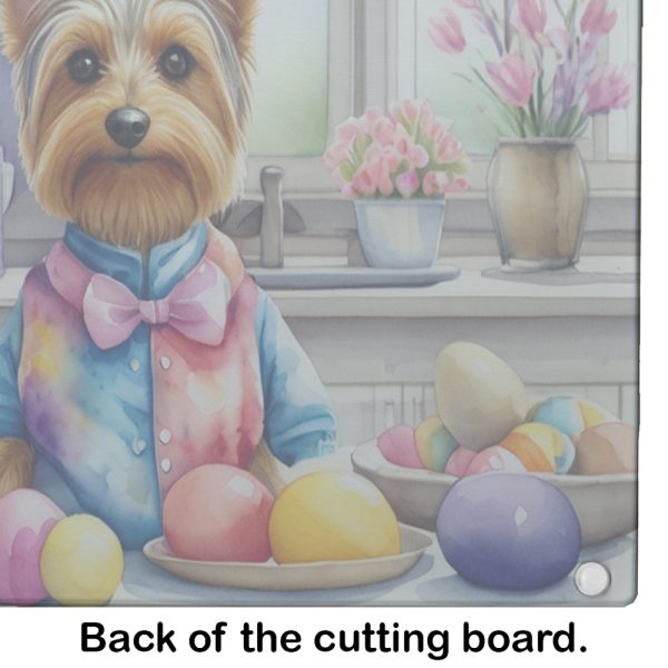 Decorating Easter Silky Terrier Glass Cutting Board Hot on Sale - Image 5
