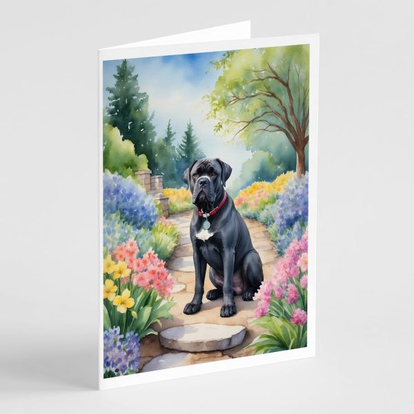 Cane Corso Spring Path Greeting Cards Pack of 8 Online Hot Sale