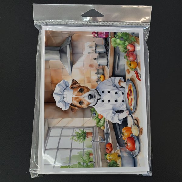 Jack Russell Terrier The Chef Greeting Cards Pack of 8 Online now - Image 3