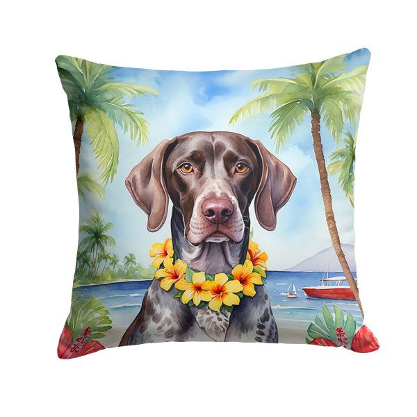 German Shorthaired Pointer Luau Throw Pillow For Sale